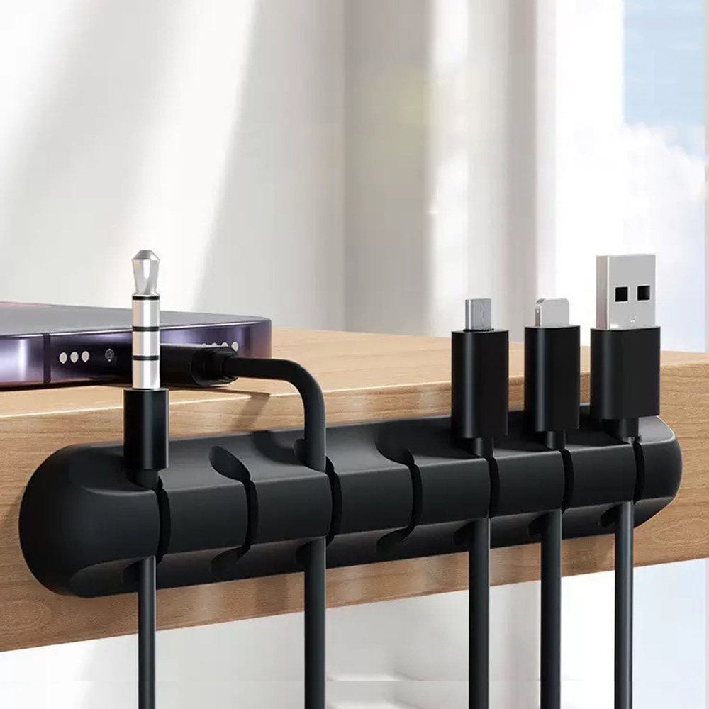 Desk Setup Pegboard - Clips Adhesivos Multiusos para Cables –