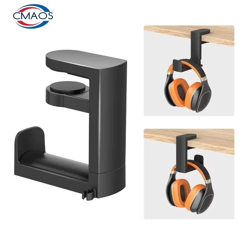 Desk Setup Gaming - 360 ° Soporte giratorio para auriculares,