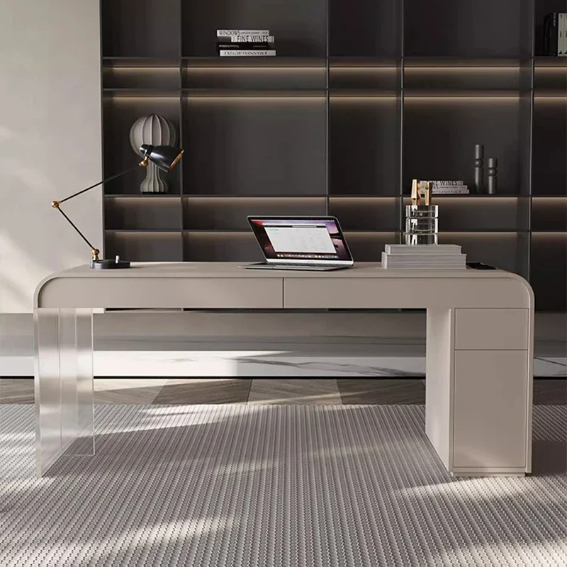 Desk Setup Corner - Escritorio Ejecutivo Minimalista para Oficina, Escritorios