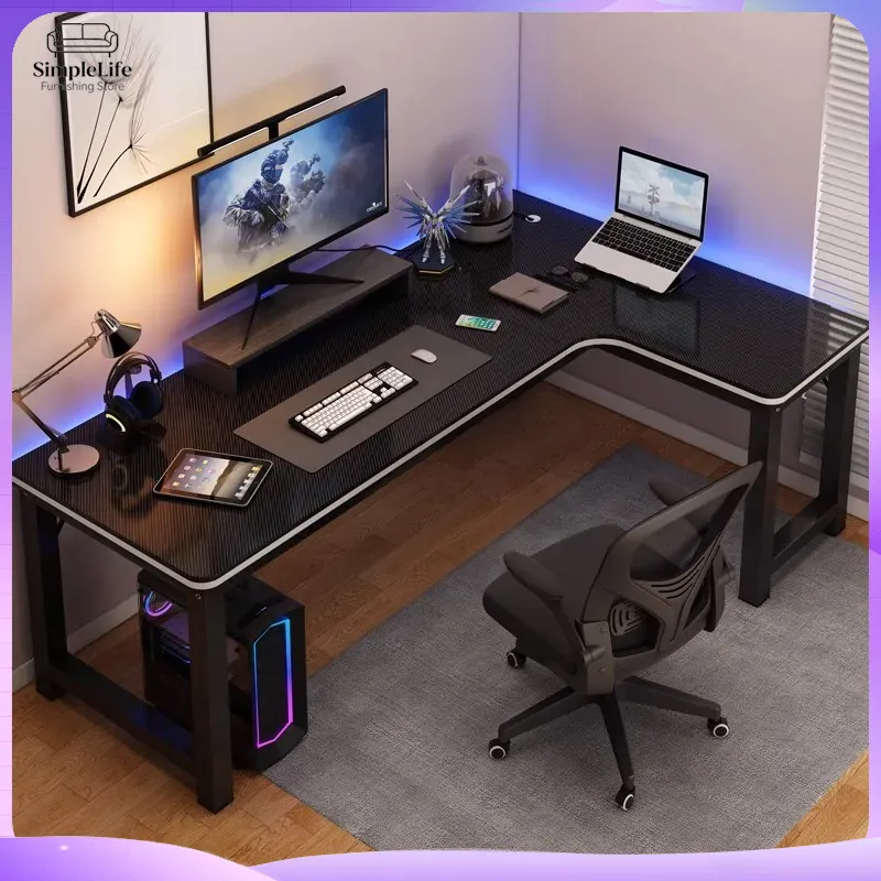 Desk Setup Corner - Escritorio de Esquina para Juegos, Escritorio