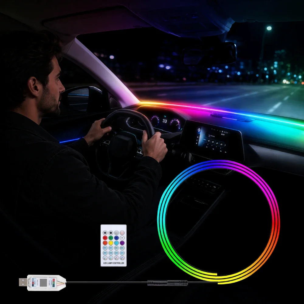 Ambient Light Bar Usb - Tira de Luz Ambiental para Parabrisas