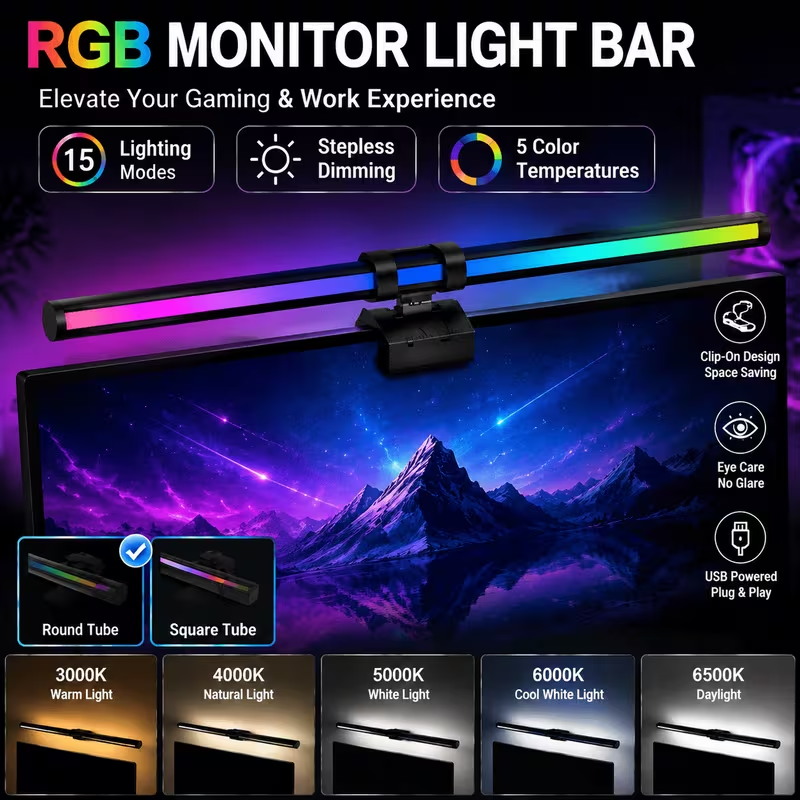 Ambient Light Bar Usb - Barra de luz LED para monitor