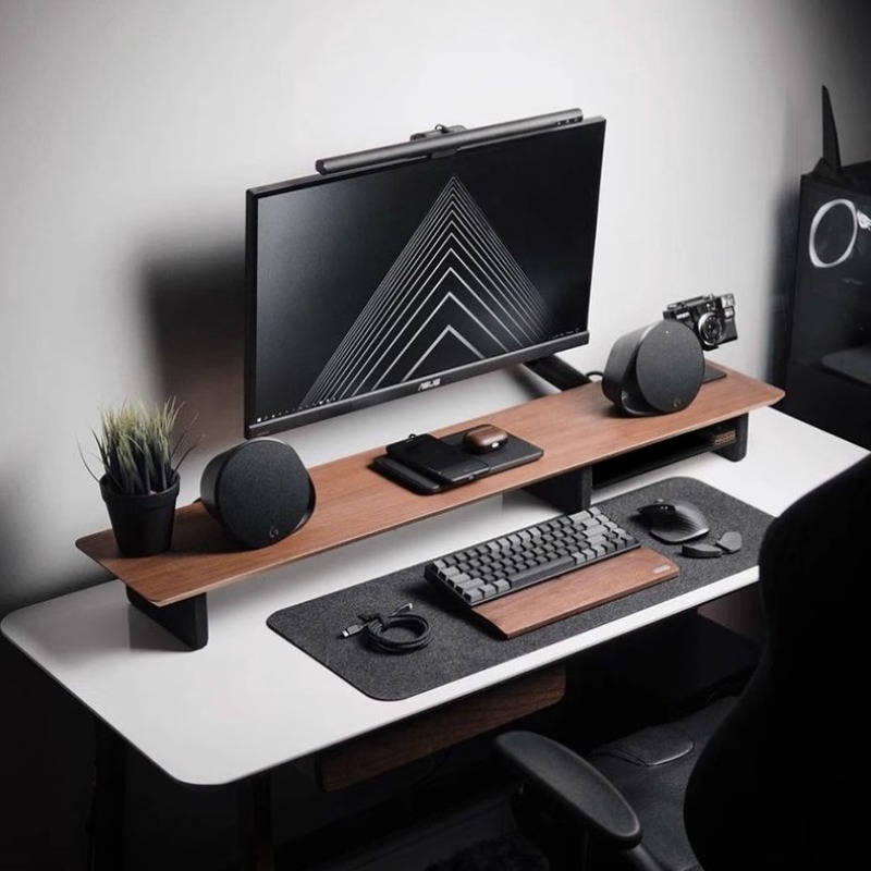 Desk Setup Aesthetic - Soporte para Monitor Z1, estante para
