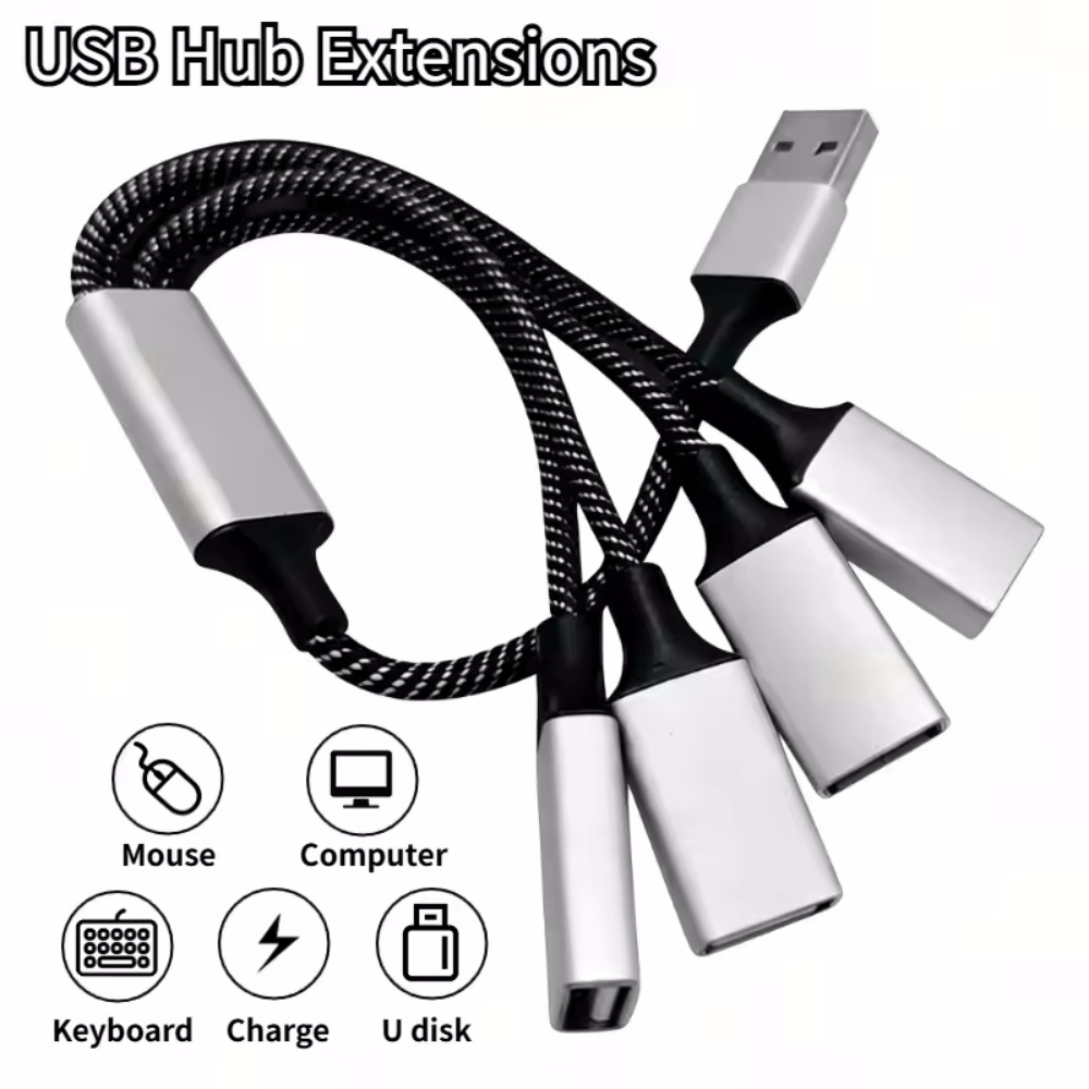 Desk Setup Usb Hub - Extensiones de concentrador USB tipo C,