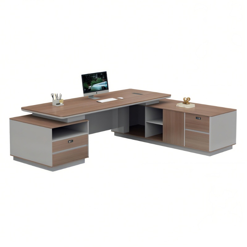 Desk Setup Corner - Escritorio Esquinero Moderno con Iluminación Integrada