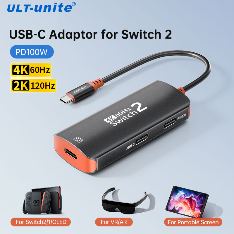 Desk Setup Usb Hub - Hub USB-C 4K60Hz para Switch 2/Oled,