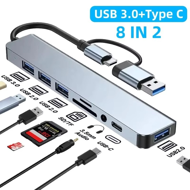 Desk Setup Usb Hub - Estación de conexión HUB USB tipo