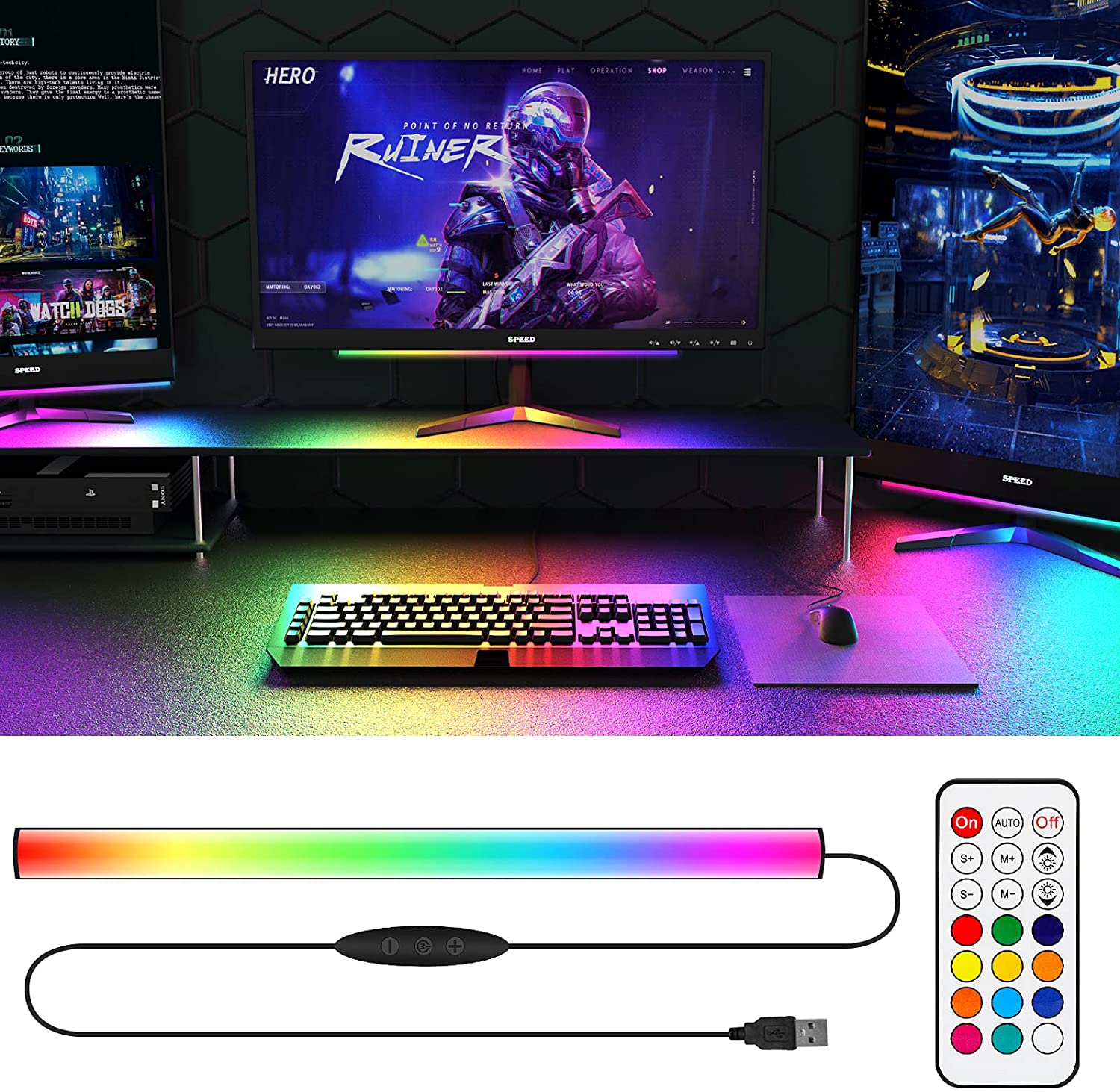 Desk Setup Diy - Barra de luz para debajo del