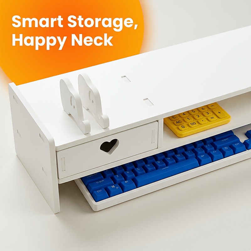 Soporte Elevador Minimalista p - Desk Setup White reseña y precio