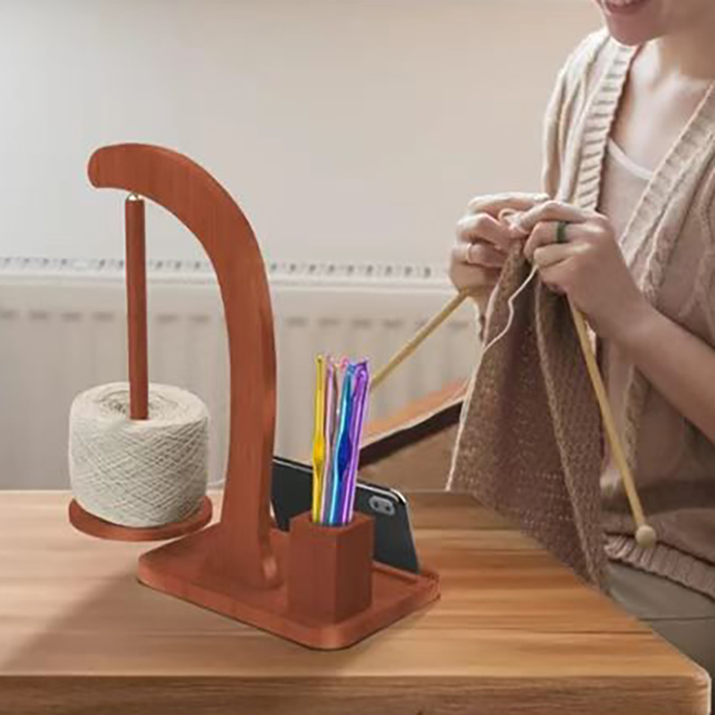 Soporte giratorio de madera pa - Desk Setup Organization reseña y precio