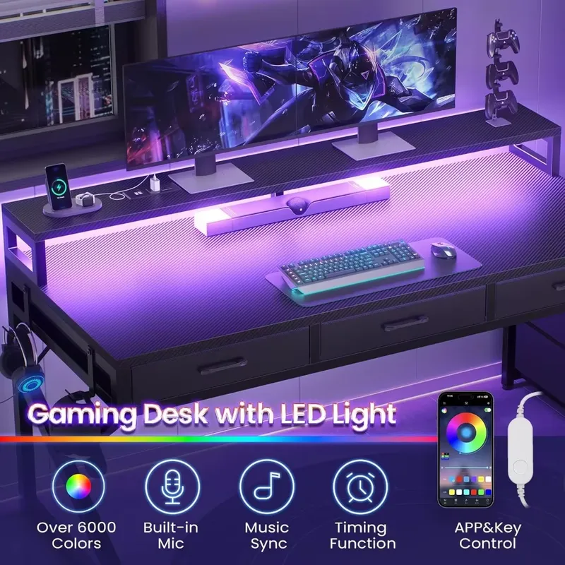 Escritorio para Juegos de 55 P - Desk Setup Corner reseña y precio