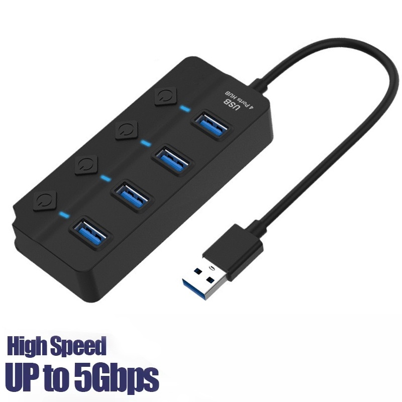 Hub USB 3.0 con adaptador de c - Desk Setup Usb Hub reseña y precio