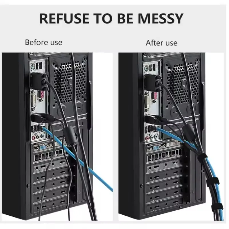 Organizador de cables de 1/5M, - Desk Setup Organization reseña y precio