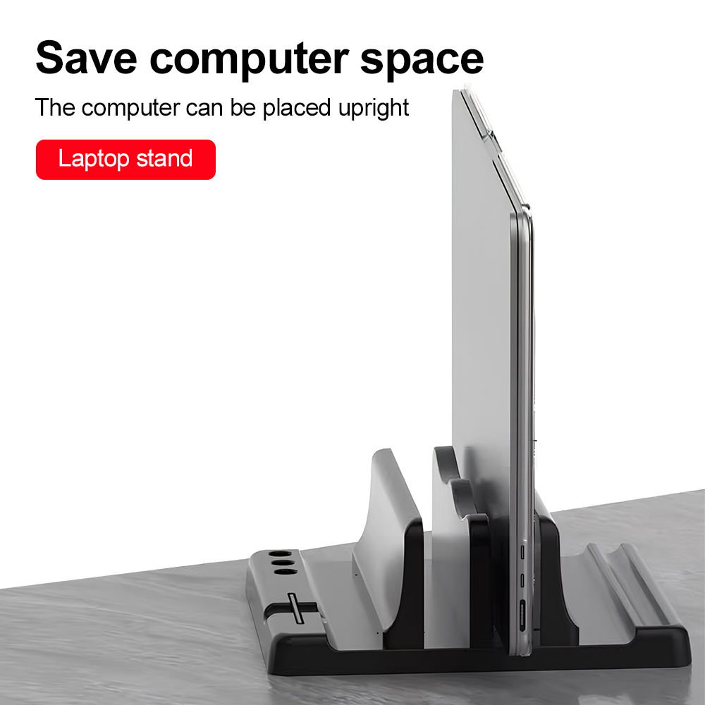 Soporte vertical para ordenado - Desk Setup Organization reseña y precio