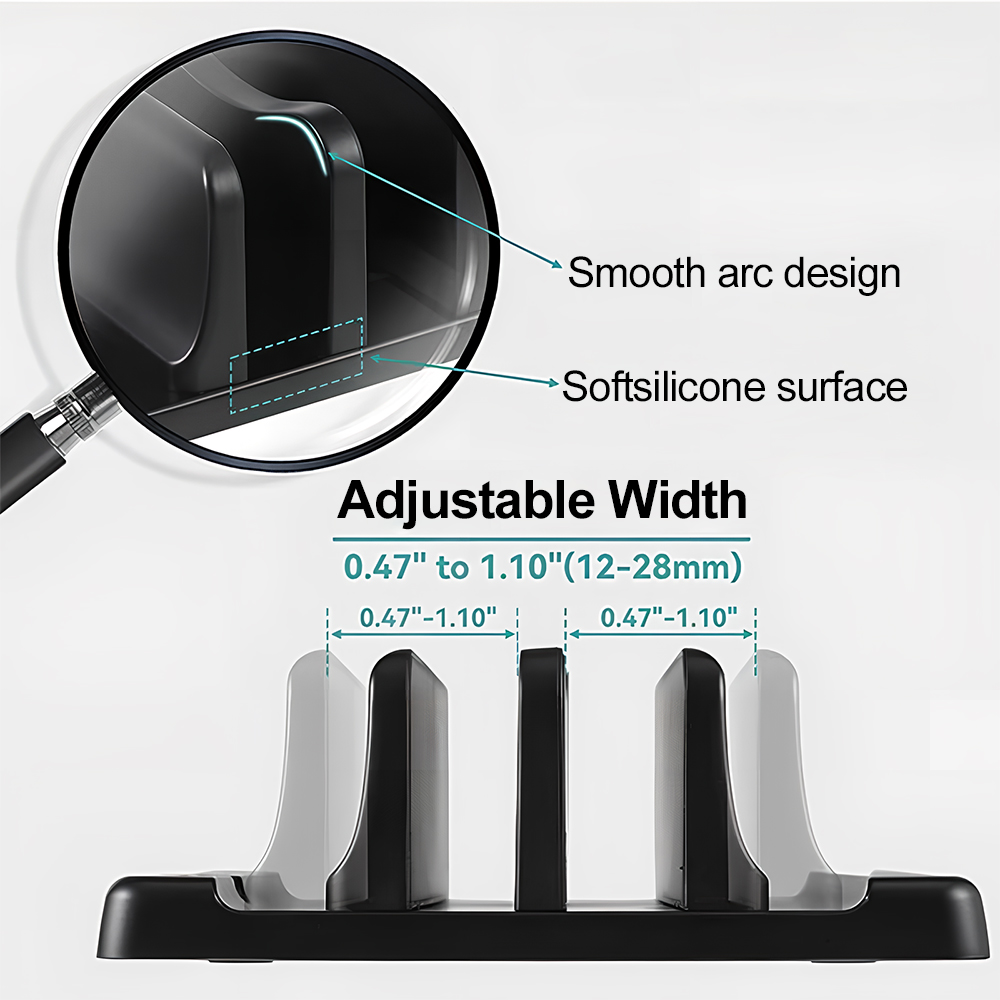 Soporte vertical para ordenado - Desk Setup Organization reseña y precio