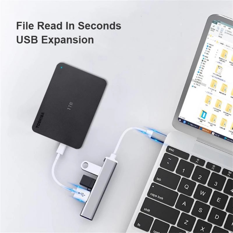 Hub extensor 4 en 1 tipo C, ad - Desk Setup Usb Hub reseña y precio