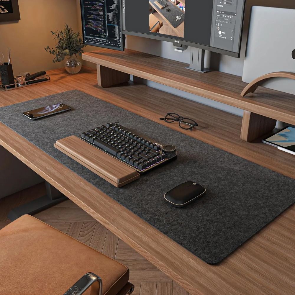 Alfombrilla de fieltro para es - Desk Setup Cozy reseña y precio