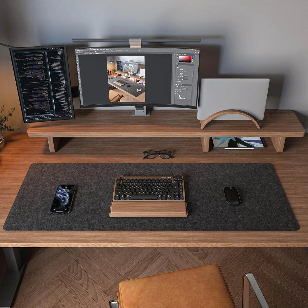 Alfombrilla de fieltro para es - Desk Setup Cozy reseña y precio