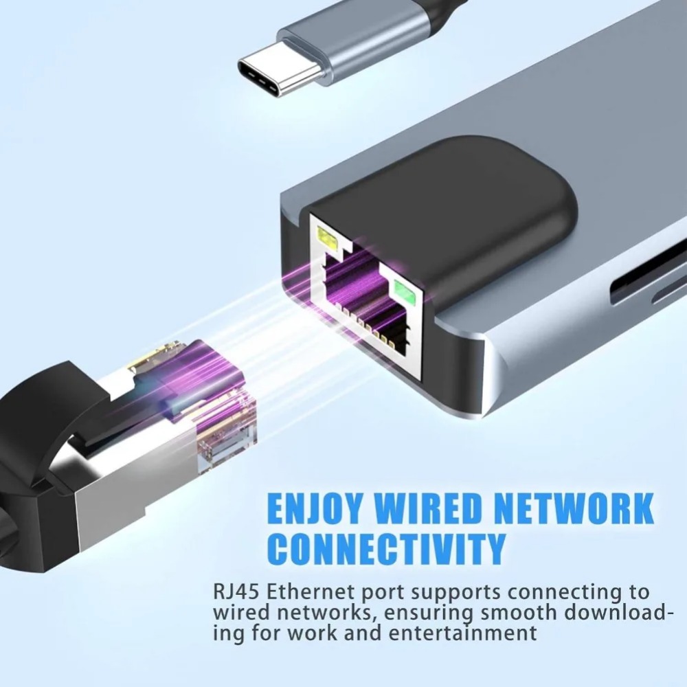 Hub USB C 8/7 en 1, Adaptador  - Desk Setup Usb Hub reseña y precio