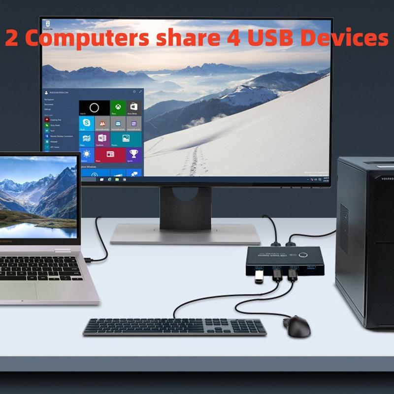 Selector de interruptor KVM US - Desk Setup Usb Hub reseña y precio