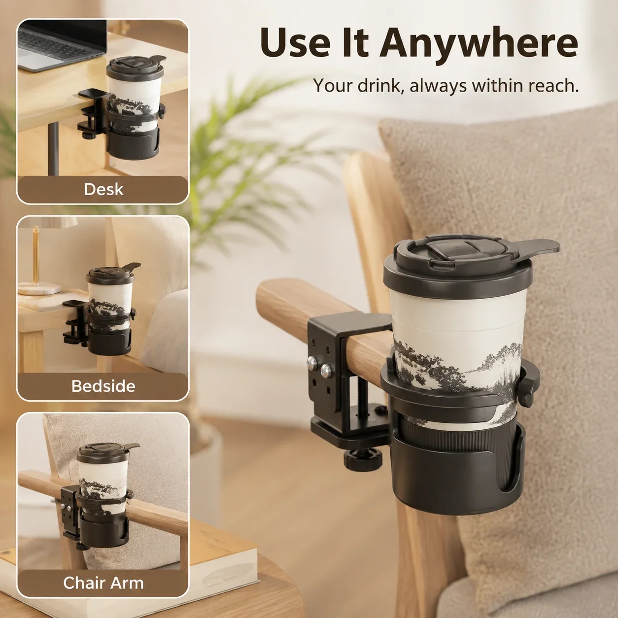 Soporte Giratorio para Vasos q - Desk Setup Tips reseña y precio