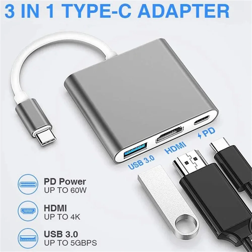 Adaptador Multipuerto USB C 3  - Desk Setup Usb Hub reseña y precio