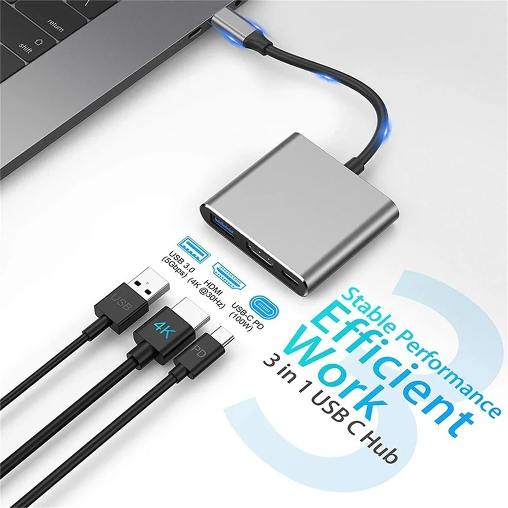 Adaptador Multipuerto USB C 3  - Desk Setup Usb Hub reseña y precio