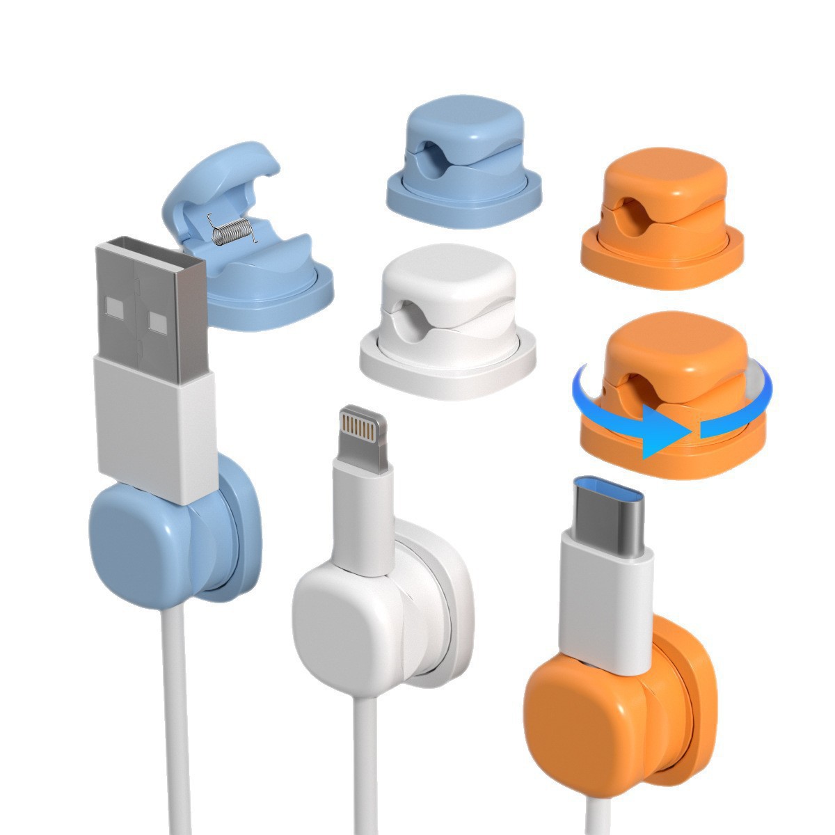 Organizador de Cables Giratori - Desk Setup Usb Hub reseña y precio