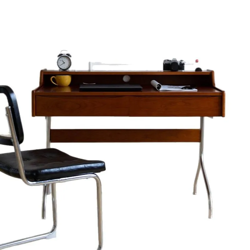 Escritorio Retro de Madera Mac - Desk Setup For Studying reseña y precio