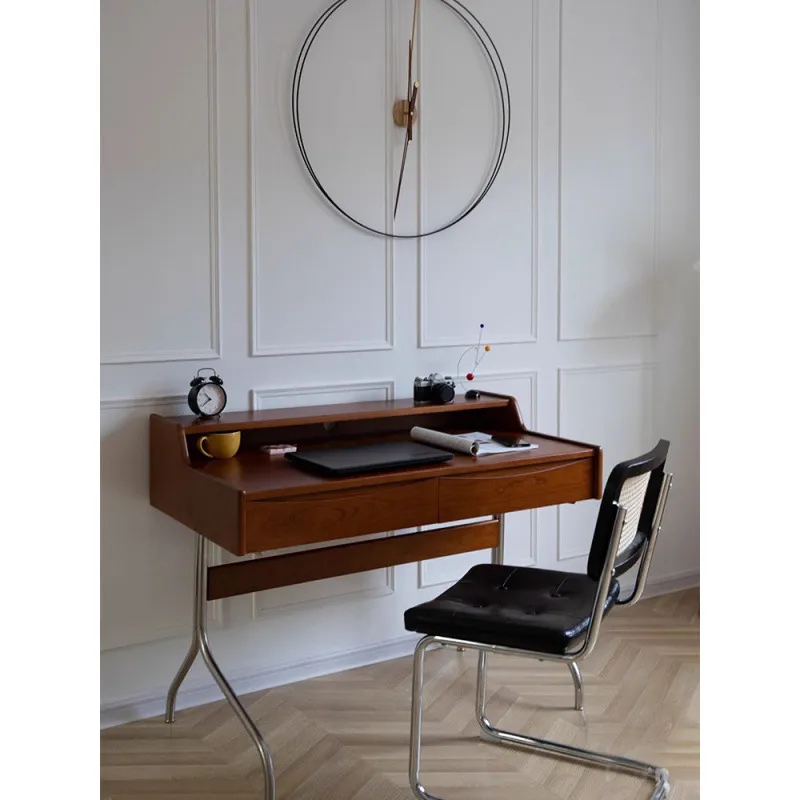 Escritorio Retro de Madera Mac - Desk Setup For Studying reseña y precio