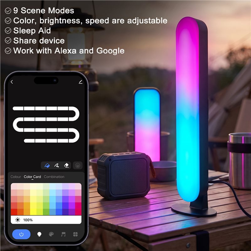 Luz ambiental AB46-RGB con sen - Ambient Light Bar Usb reseña y precio