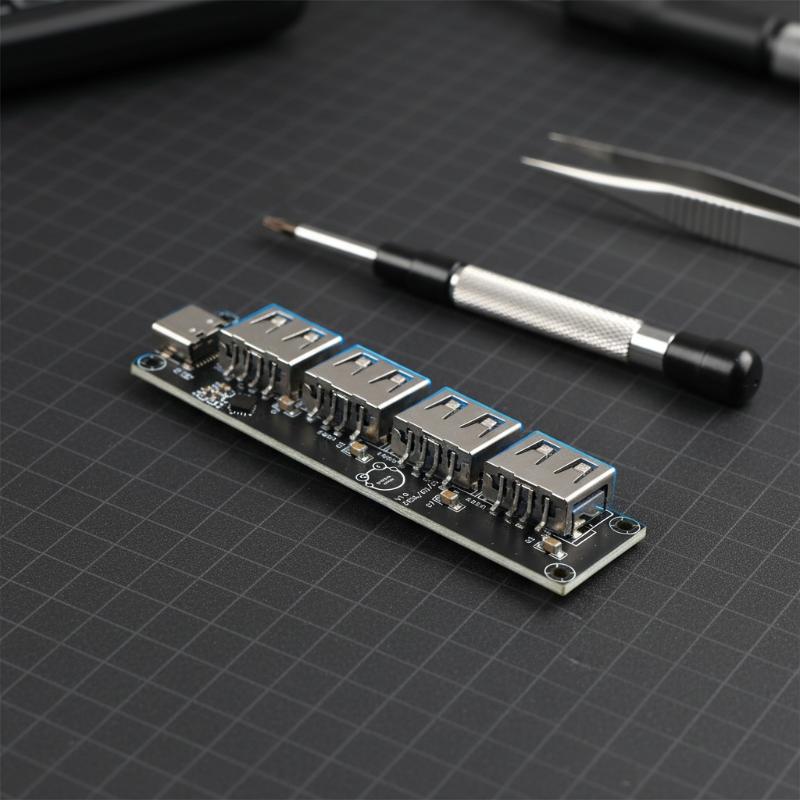 Hub USB 2.0 de 4 Puertos, Adap - Desk Setup Usb Hub reseña y precio