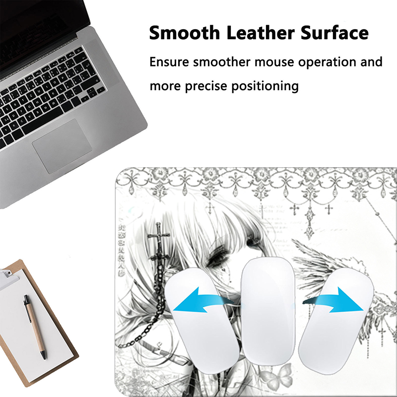 Alfombrilla de ratón de cuero, - Desk Setup Cozy reseña y precio