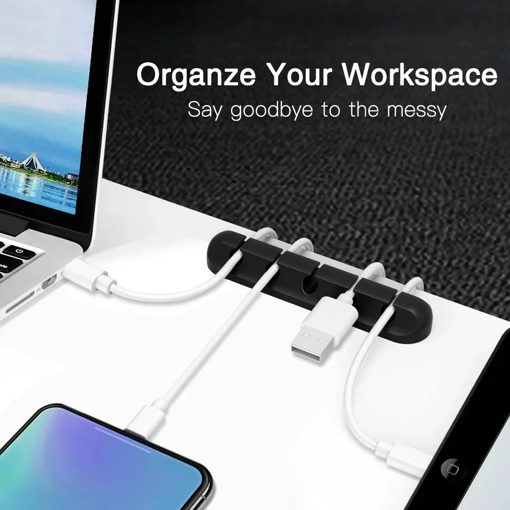 Organizador de cables USB de s - Desk Setup Organization reseña y precio