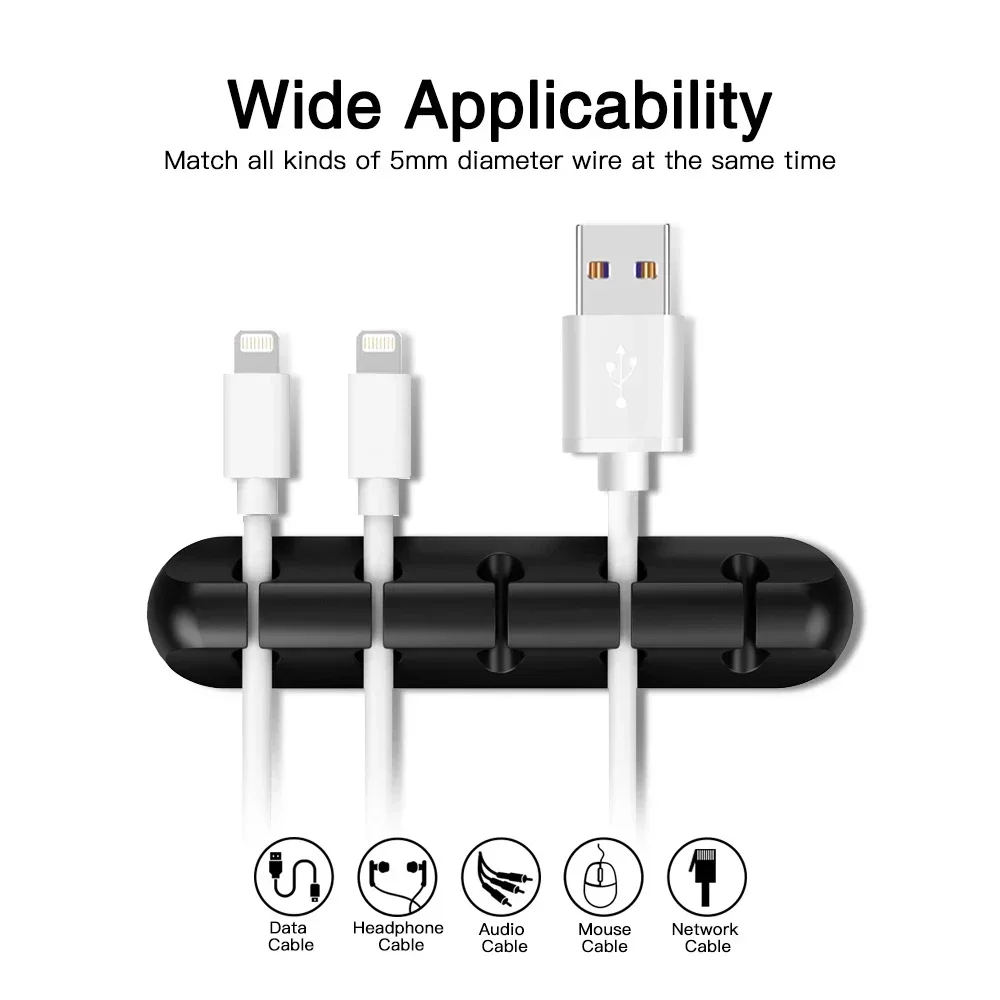 Organizador de cables USB de s - Desk Setup Organization reseña y precio