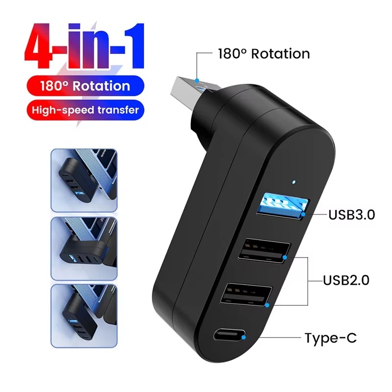 Hub USB 3.0 Mini Splitter Box  - Desk Setup Usb Hub reseña y precio
