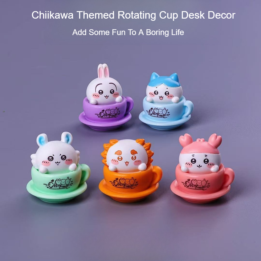 Figura Giratoria de Chiikawa,  - Desk Setup Kawaii reseña y precio