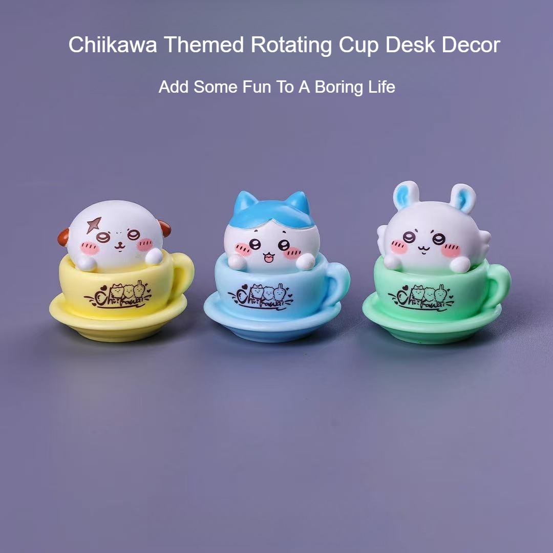 Figura Giratoria de Chiikawa,  - Desk Setup Kawaii reseña y precio