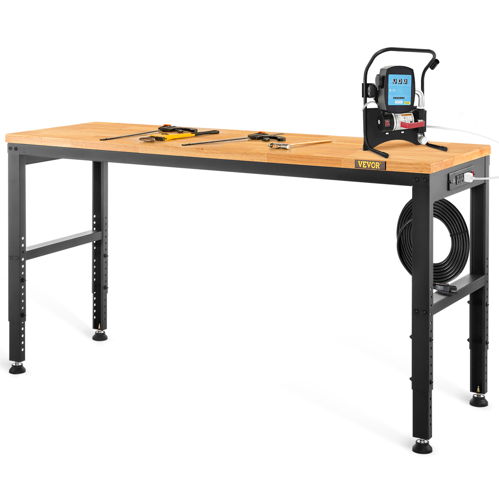 SucceBuy Banco de trabajo para - Desk Setup Oak reseña y precio
